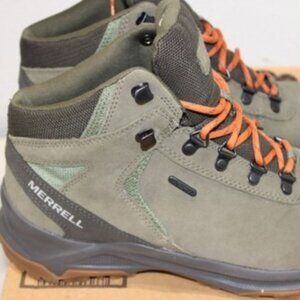 Merrell Erie Mid Waterproof Hiking Boots Men’s 9.5 Olive